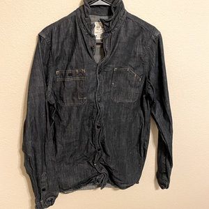 All Saints Button Down Denim Shirt